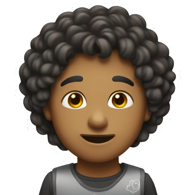 Doodle love emoji