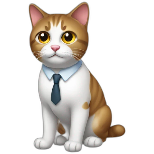 business cat emoji