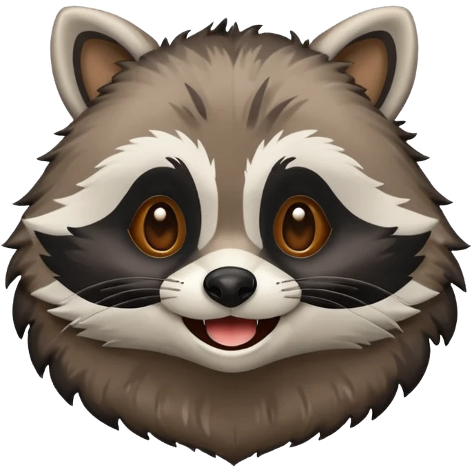 emoji raccoon emoji