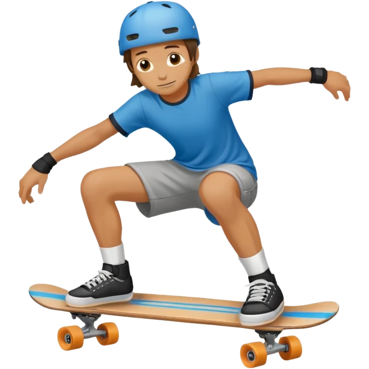 Knee pad skateboarder emoji