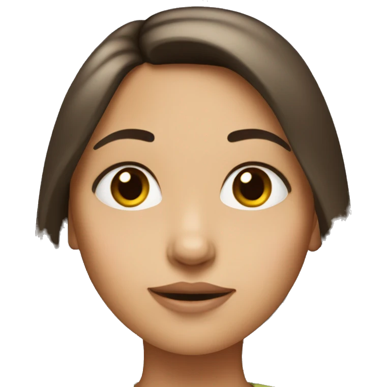Girl, with no nose or eyebrows emoji