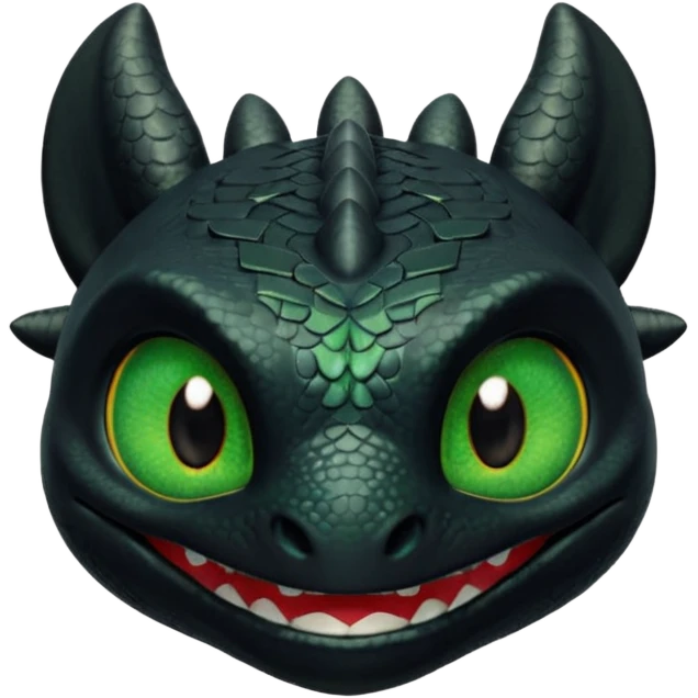 Toothless face only from how to train your Dragon accurate  emoji