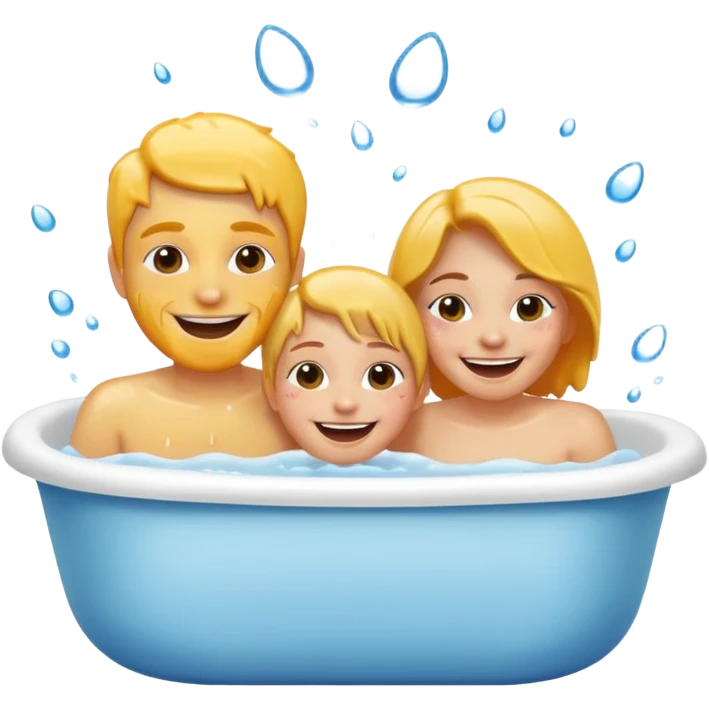 Two people in tub emoji