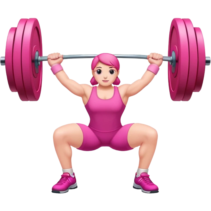 gym pink emoji