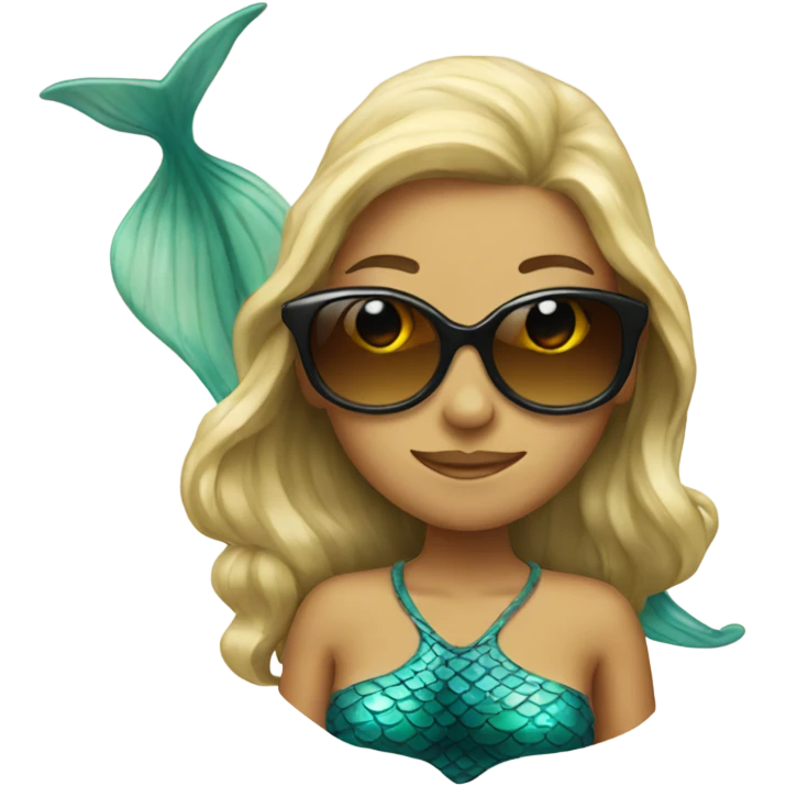 mermaid with sunglasses emoji