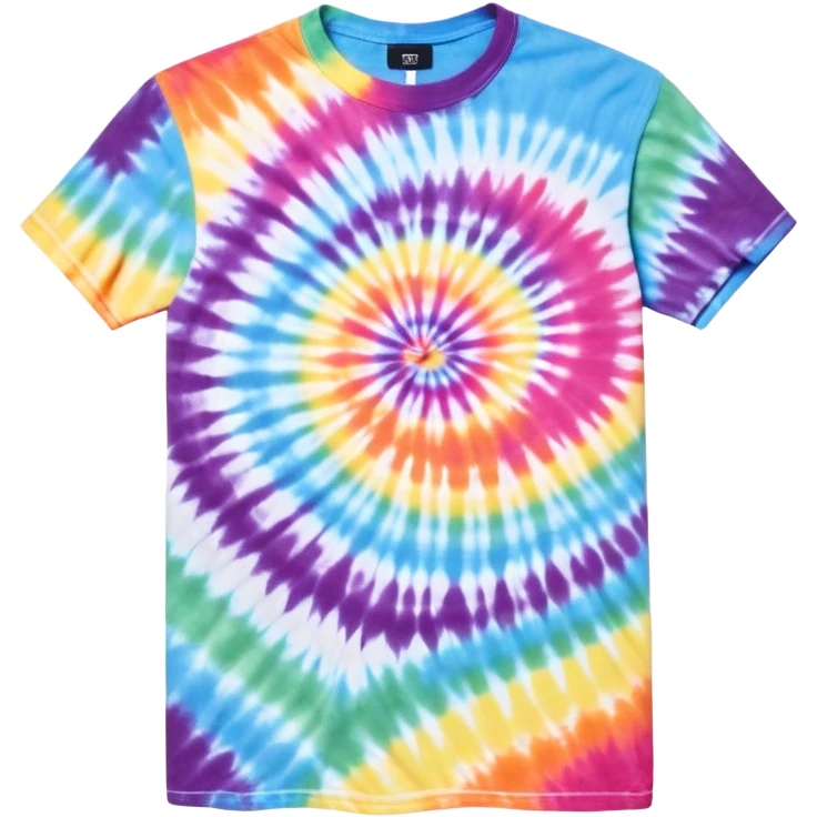 1990’s tie dye shirt emoji