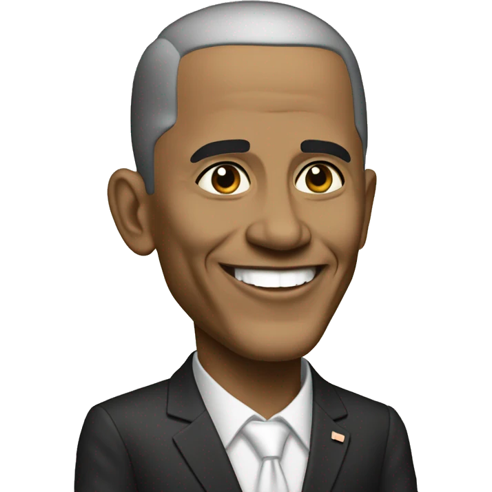 barack oba,a emoji