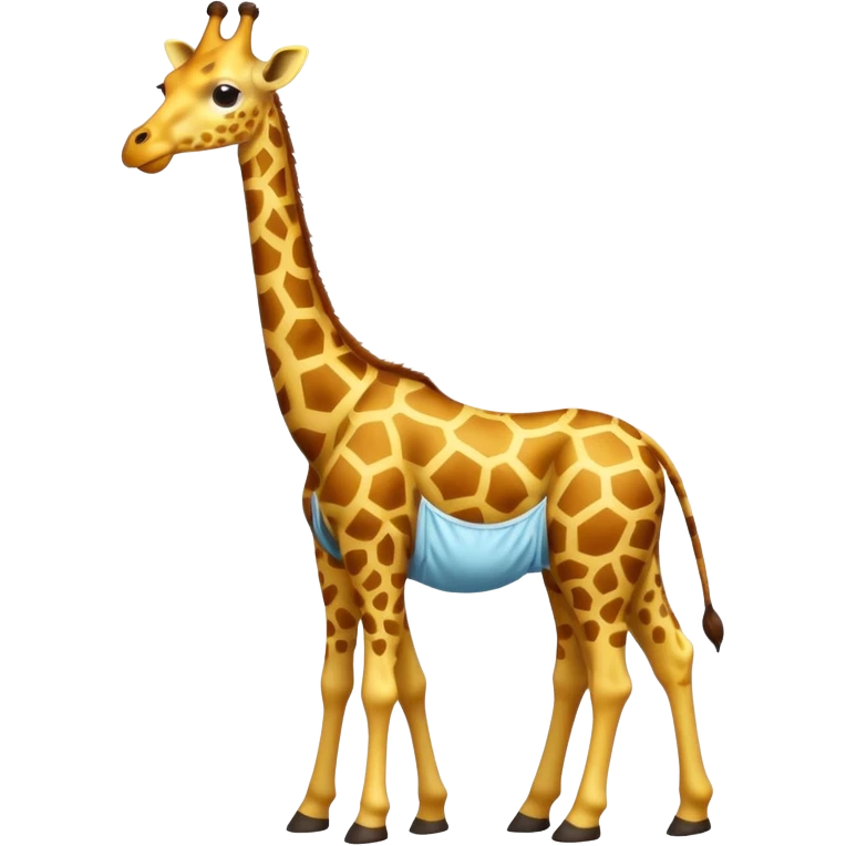 Giraffe with underware emoji