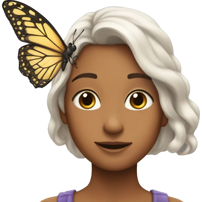 Una mariposa emoji