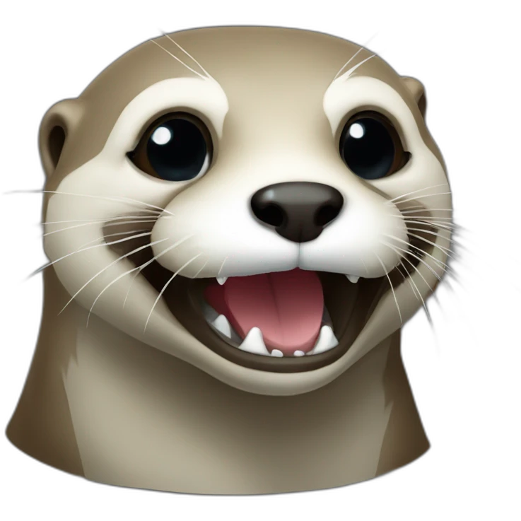 Loutre tête de mort emoji