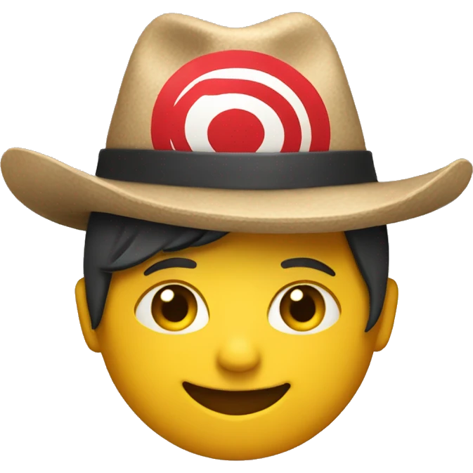 target wearing a hat emoji
