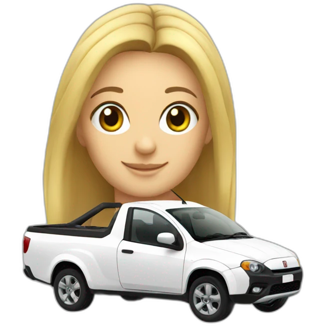 white-fiat-strada emoji