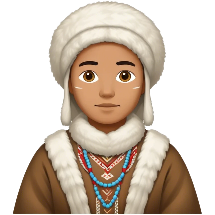greenland citizen traditional outfit standing full scale emoji