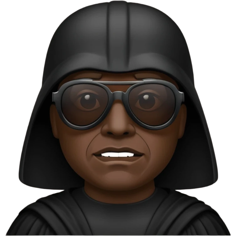 Dark vador avec des lunnettes noires emoji