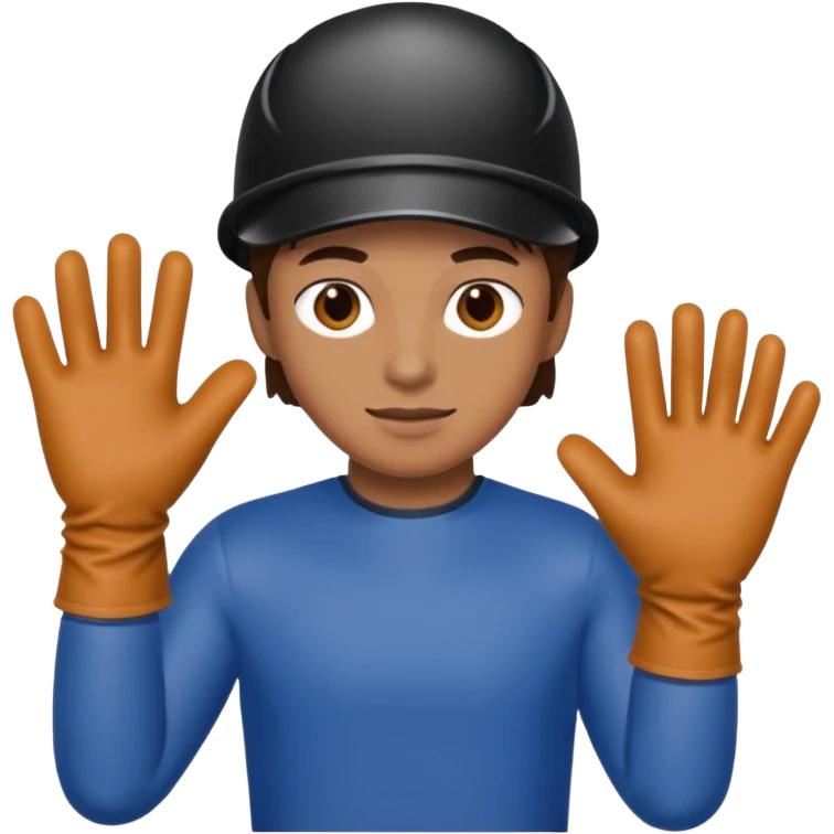 Robber with glouse emoji