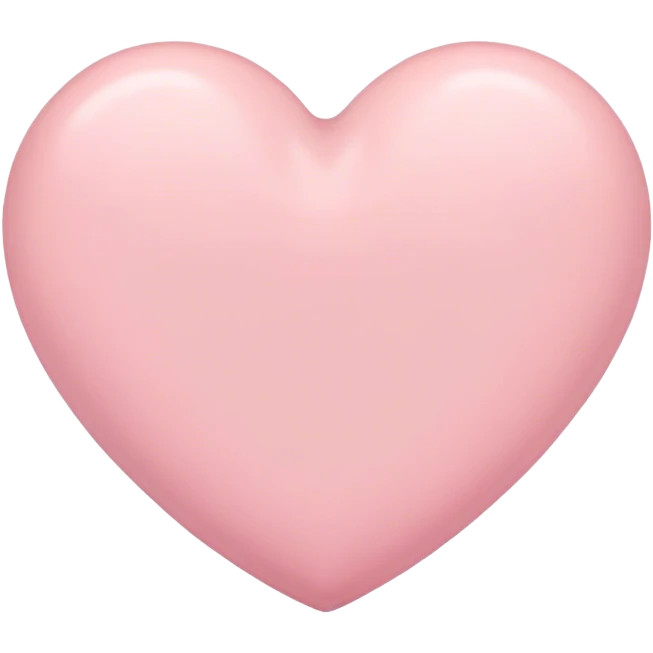 Cœur pastel rose emoji