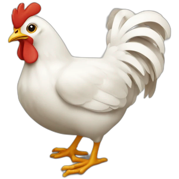 Poule qui fait la fête  emoji