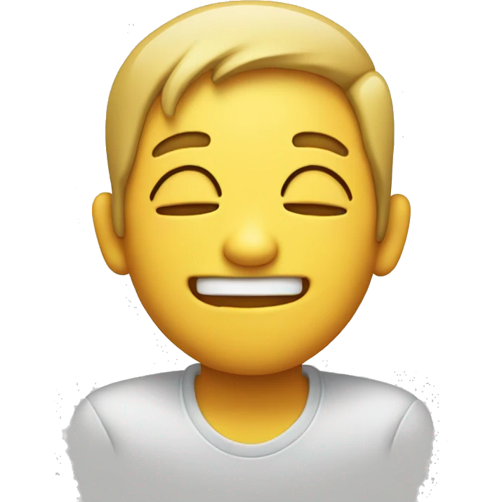 emoji smiling with eyes closed and fingers in ears emoji