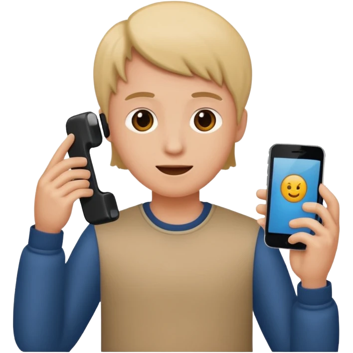 телефон играет в человека как в телефон emoji