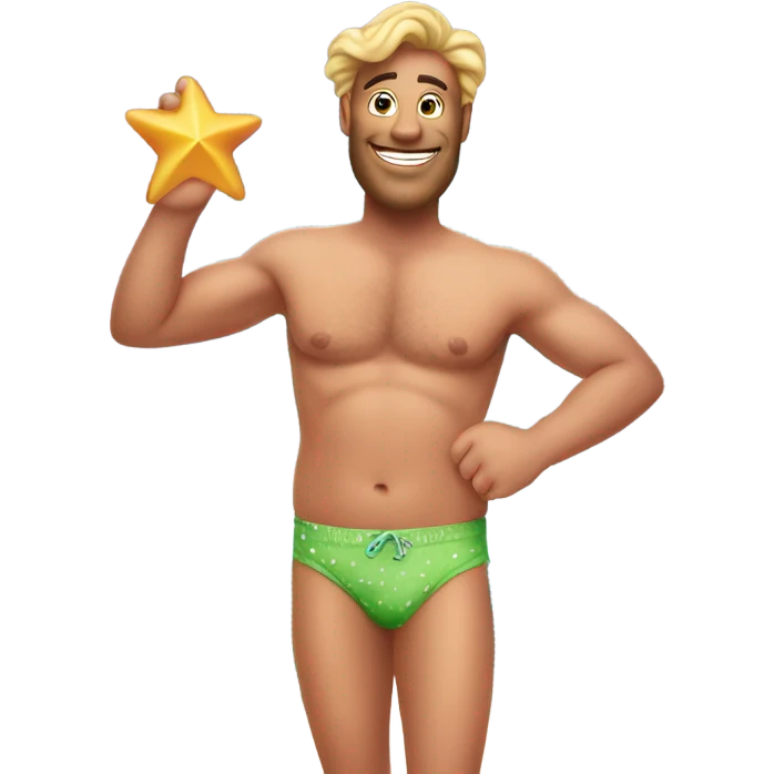 Patrick the star in a bikini emoji
