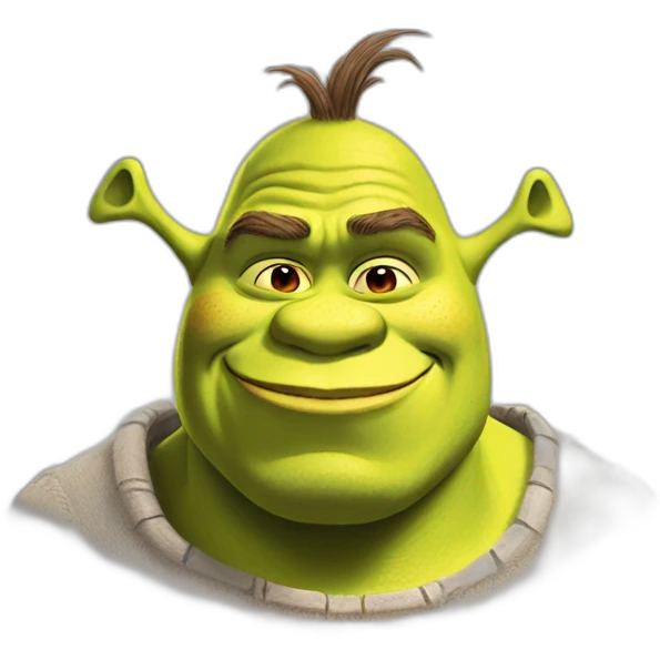 Shrek with heart emoji