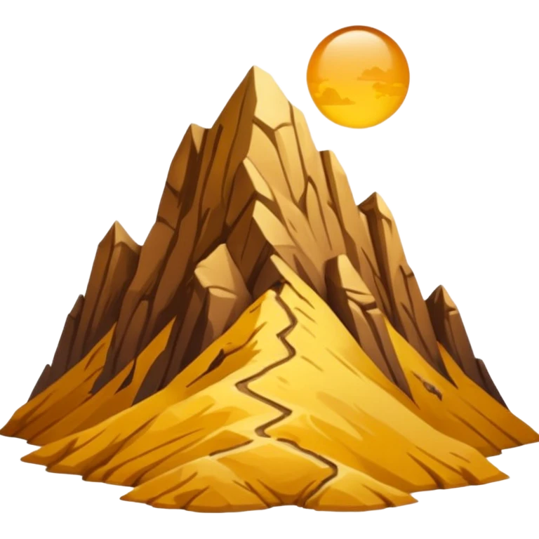 
una mezcla de sol + montaña + caminante estilo petroglifo emoji