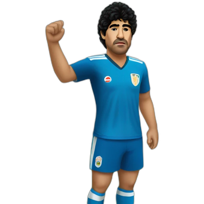 Maradona barrendero emoji