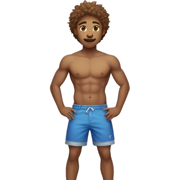 furry boy in blue shorts emoji