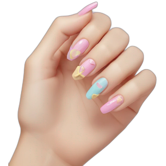 Bow nails emoji