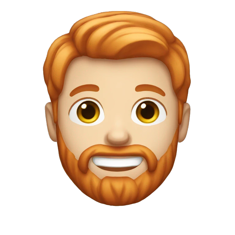 light red hair boy with a beard emoji