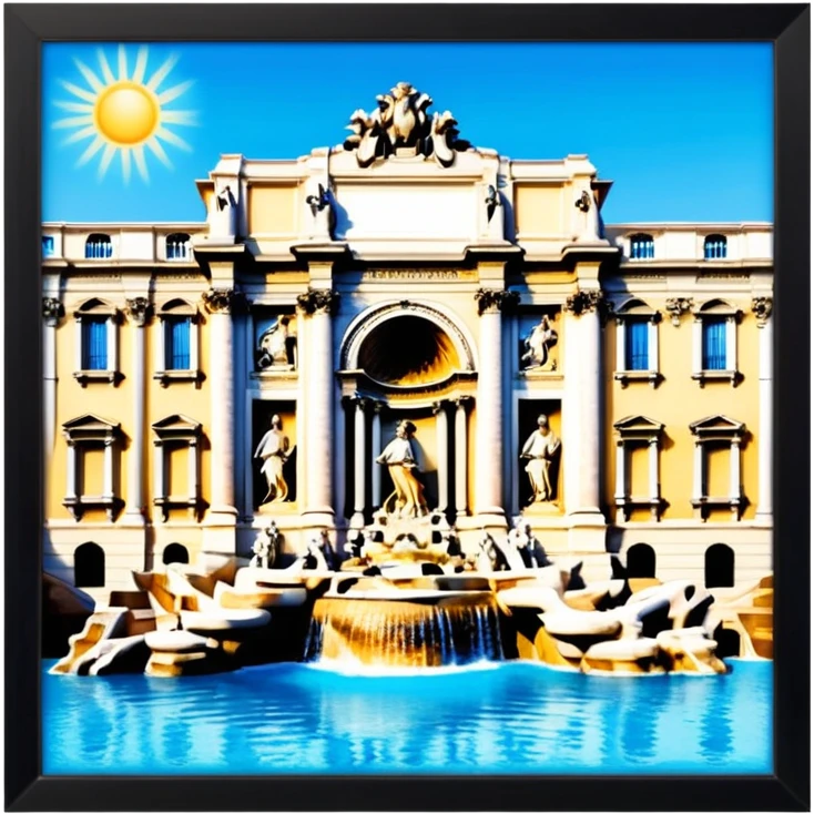 trevi fountain view from up above emoji