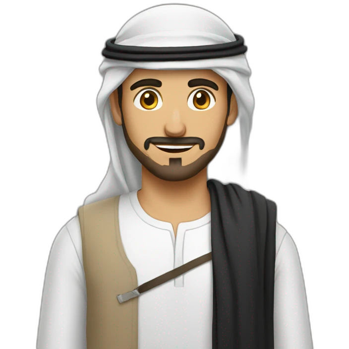 Arab guy with m4 emoji