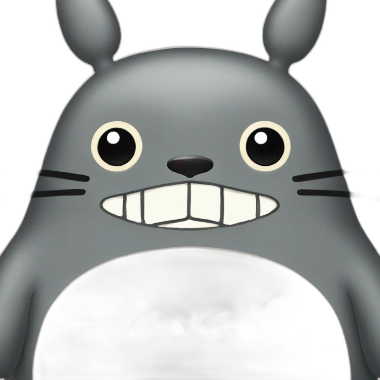 totoro in orange circle emoji