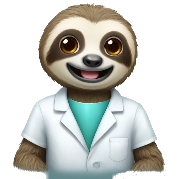 Sloth dentist emoji