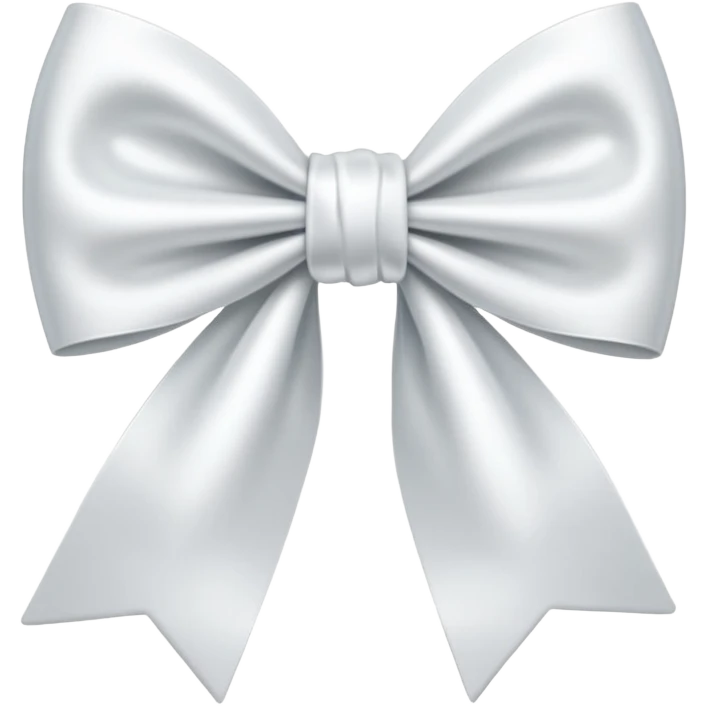 White bow  emoji