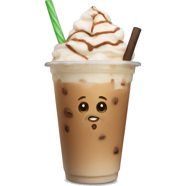 Iced latte emoji