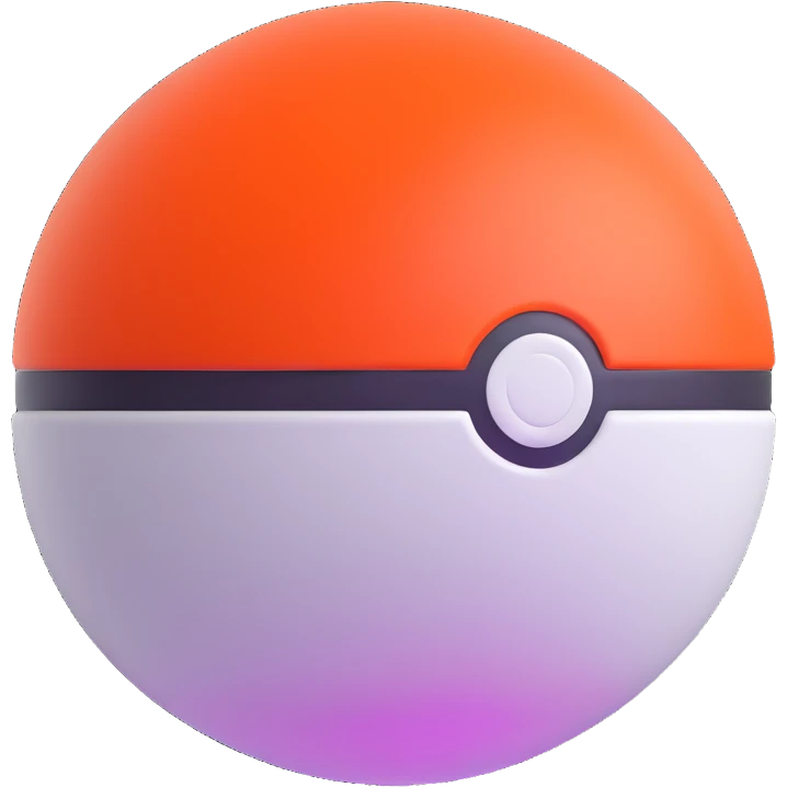 Mega Pokémon ball glowing emoji