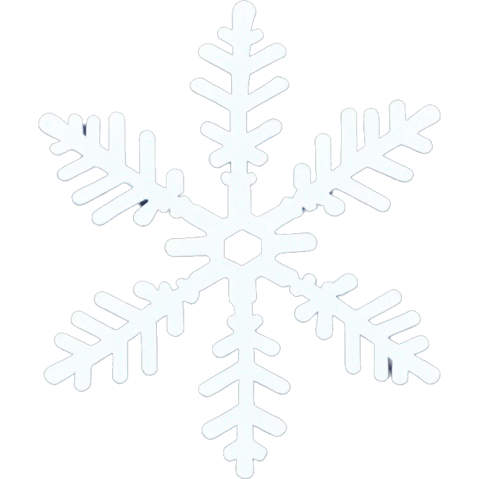 White snowflake emoji