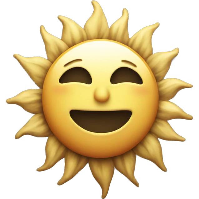 Sun drawing emoji