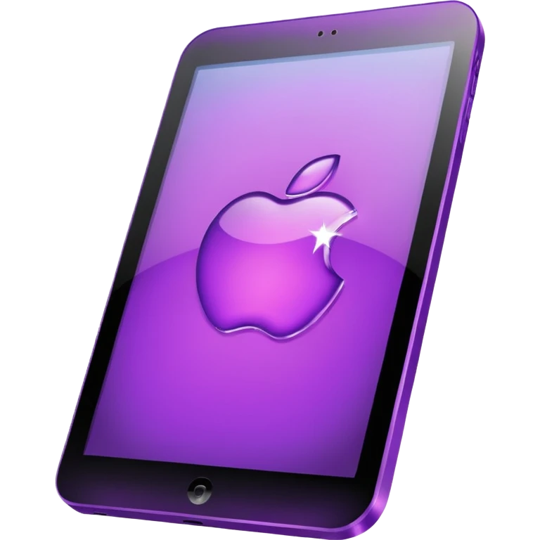 glitter purple tablet emoji