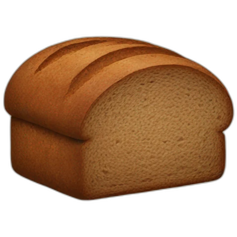 black bread emoji