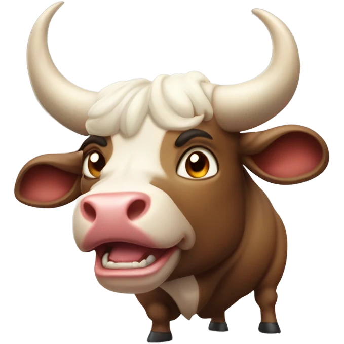 laughing tears bull emoji