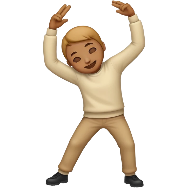 create an emoji of a person dabbing as a celebration emoji