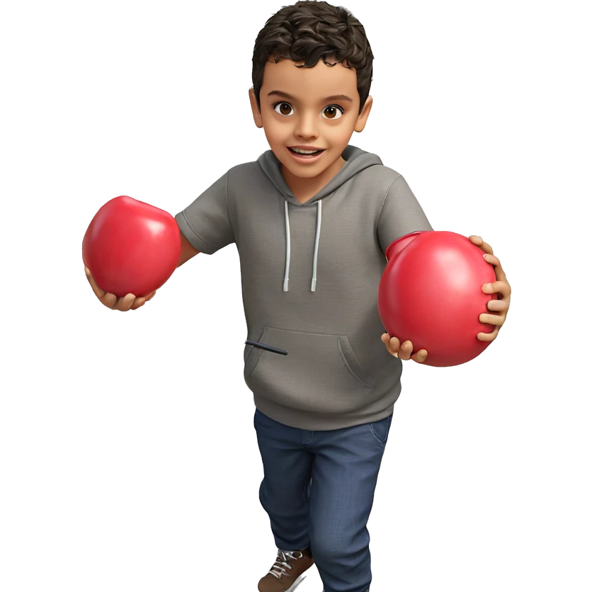 boys having fun outdoors emoji