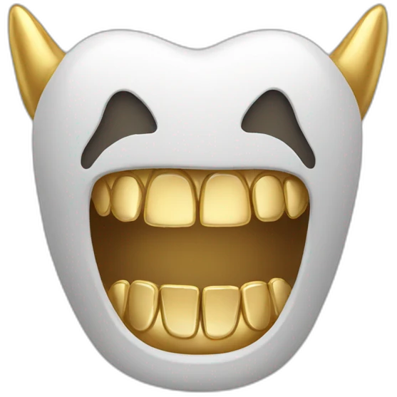 Gold teeth emoji