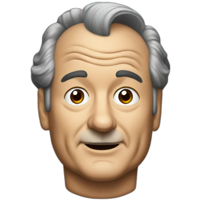 Bill murray with black hair emoji