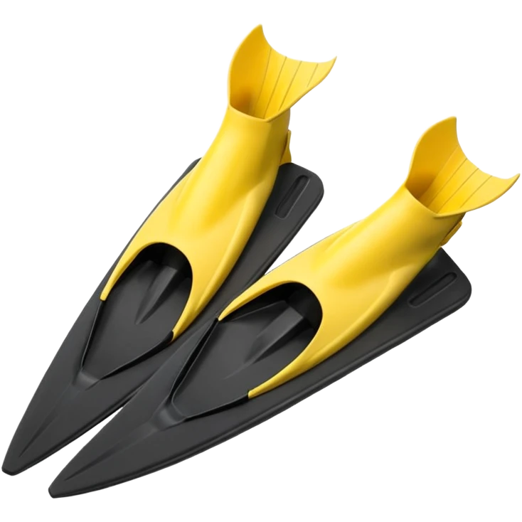  diving fins  yellow emoji