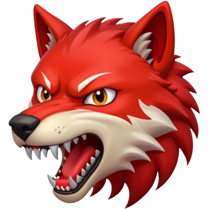 Blood wolf emoji