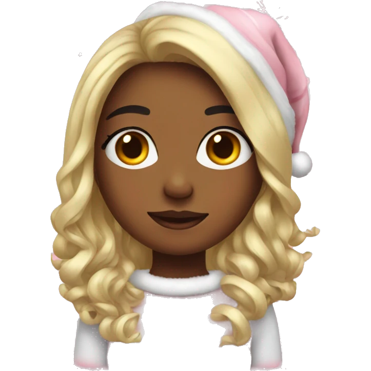Cute girly Christmas emoji