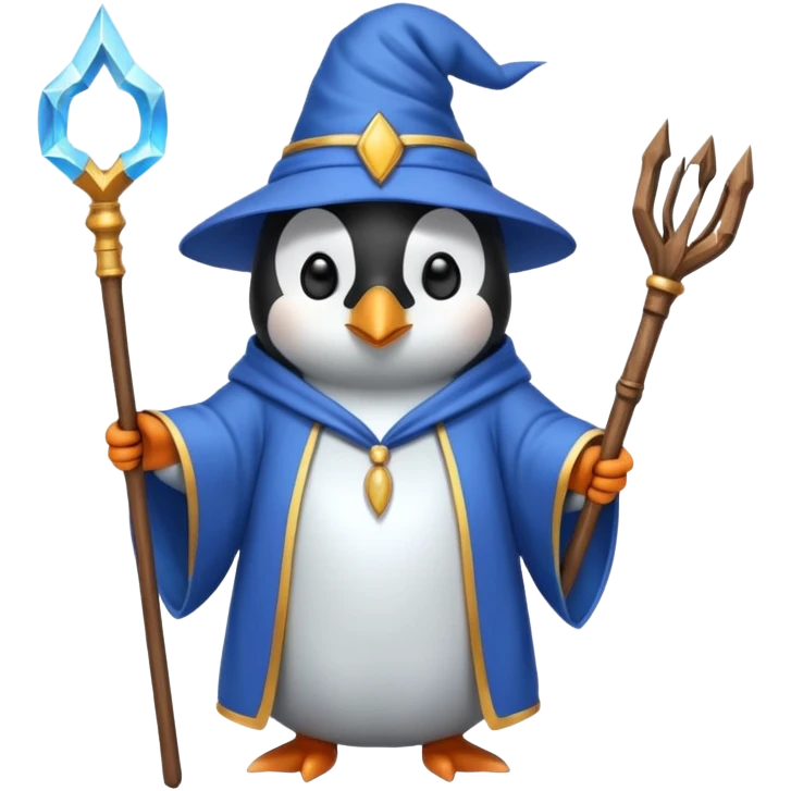 Penguin Wizard emoji